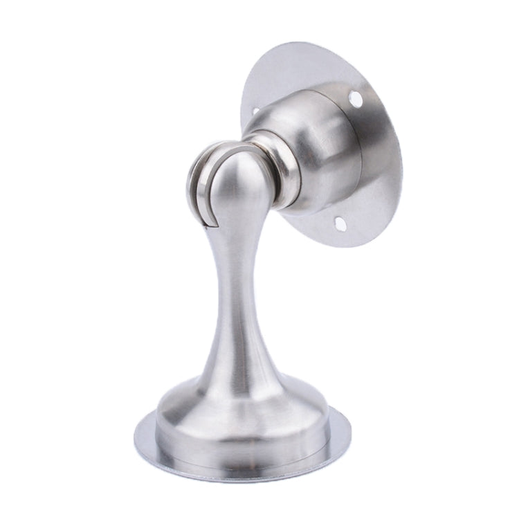 Punch-Free Stainless Steel Thickened Strong Magnetic Door Stopper(Brushed Steel)