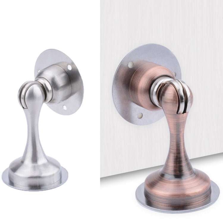 Punch-Free Stainless Steel Thickened Strong Magnetic Door Stopper(Brushed Steel)