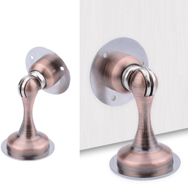 Punch-Free Stainless Steel Thickened Strong Magnetic Door Stopper(Red Bronze)