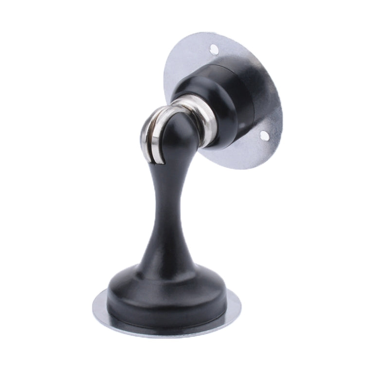 Punch-Free Stainless Steel Thickened Strong Magnetic Door Stopper(Black)