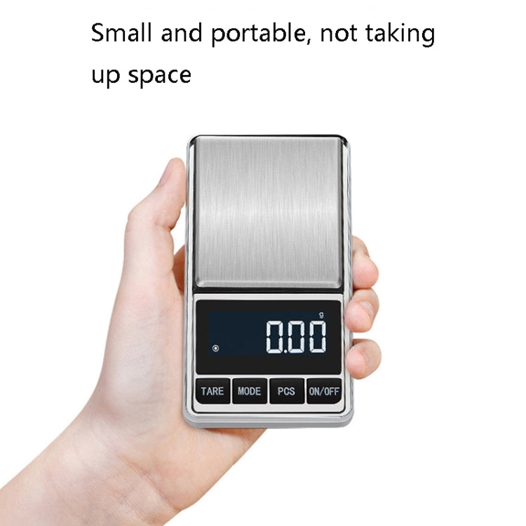 Kitchen Stainless Steel Mini Portable Scale High Precision Jewelry Scale Electronic Scale, Specification: 100g/0.01g