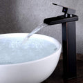 Bathroom Wide Mouth Faucet Square Sink Single Hole Basin Faucet, Specification: HT-Z6006 High Type