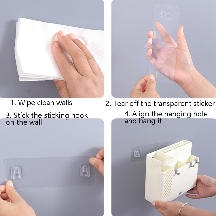 Chopsticks Basket Rack Wall-Mounted Chopstick Cage Household Multifunctional Spoon Knife Holder Integrated CStorage Box(Gray)