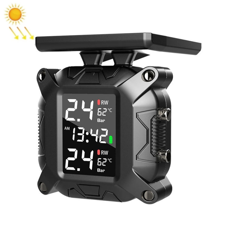 M9 Motorcycle Tire Pressure Monitor Solar Wireless External High-Precision Monitoring Waterproof Detector