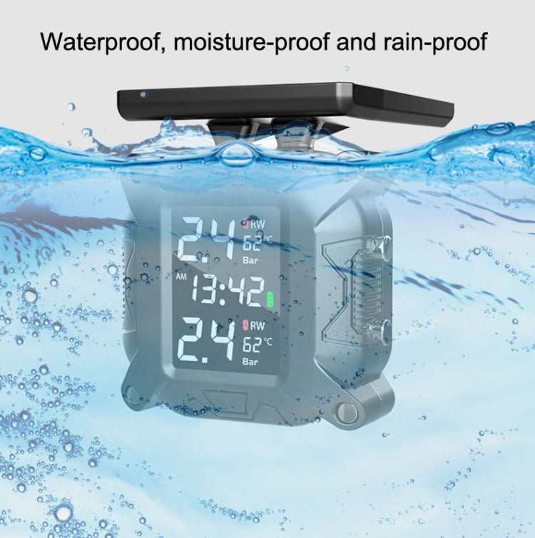 M9 Motorcycle Tire Pressure Monitor Solar Wireless External High-Precision Monitoring Waterproof Detector