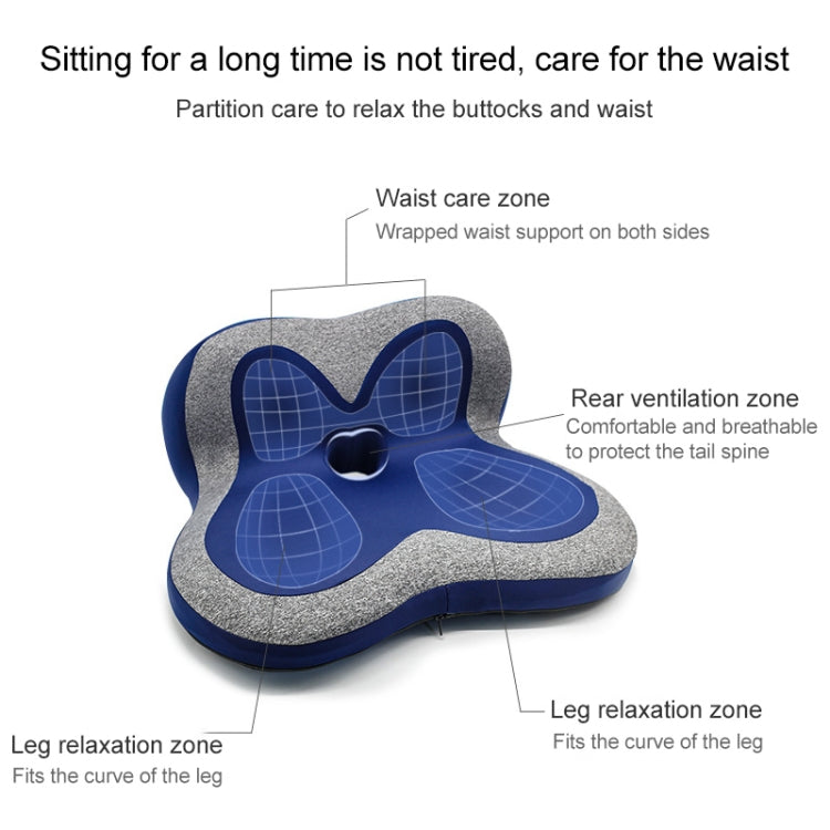 Memory Foam Petal Cushion Office Chair Home Car Seat Cushion, Size: With Storage Bag(Starry Blue)