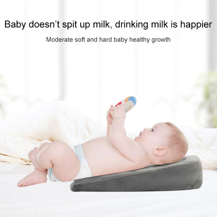 Memory Foam Infant Triangle Slope Cushion Pregnant Women Newborn Nursing Pillow, Colour: Diamond Lattice White