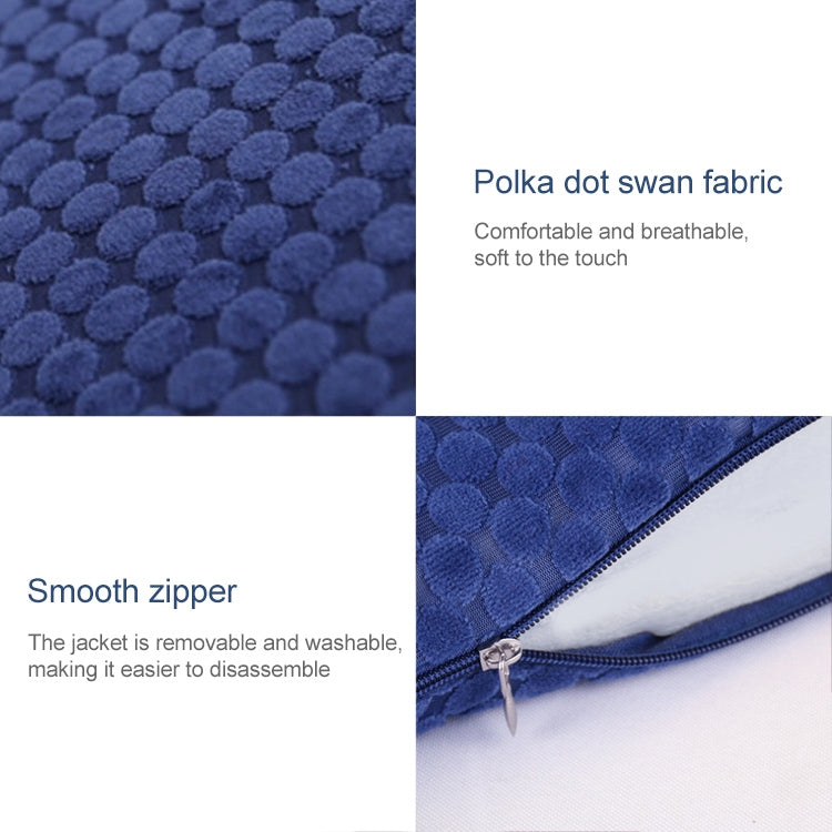 Memory Foam Thicken Stool Cushion Sofa Window Sill Bay Window Seat Cushion, Colour: Dot Paste (Purple)