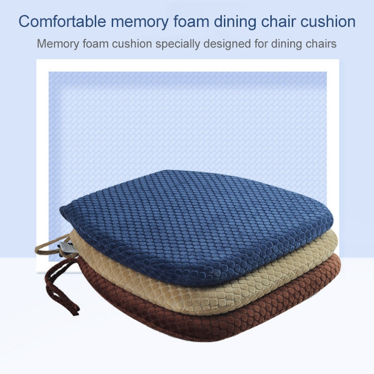 Memory Foam Thicken Stool Cushion Sofa Window Sill Bay Window Seat Cushion, Colour: Bandage (Navy Blue)