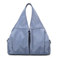 Female Dry And Wet Separation Sports Gym Bag Handbag Duffel Bag Short Distance Light Swimming Bag(Light Blue)
