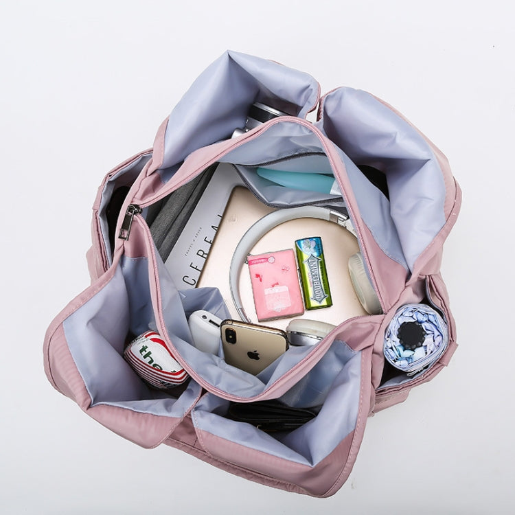 Female Dry And Wet Separation Sports Gym Bag Handbag Duffel Bag Short Distance Light Swimming Bag(Light Blue)
