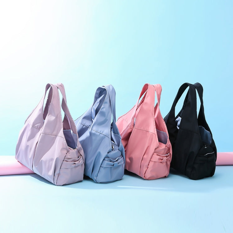 Female Dry And Wet Separation Sports Gym Bag Handbag Duffel Bag Short Distance Light Swimming Bag(Black)
