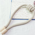 A016 Curtain Straps Free Perforation Free Installation Tassel Hanging Ball Magnet Curtain Buckle(Beige)