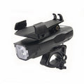 500LM Bicycle Light Mobile Phone Holder Multi-Function Riding Front Light With Horn 4000 mAh (Black)