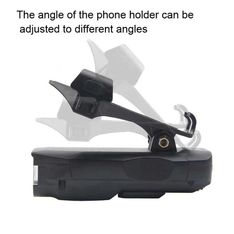 500LM Bicycle Light Mobile Phone Holder Multi-Function Riding Front Light With Horn 4000 mAh (Black Red)