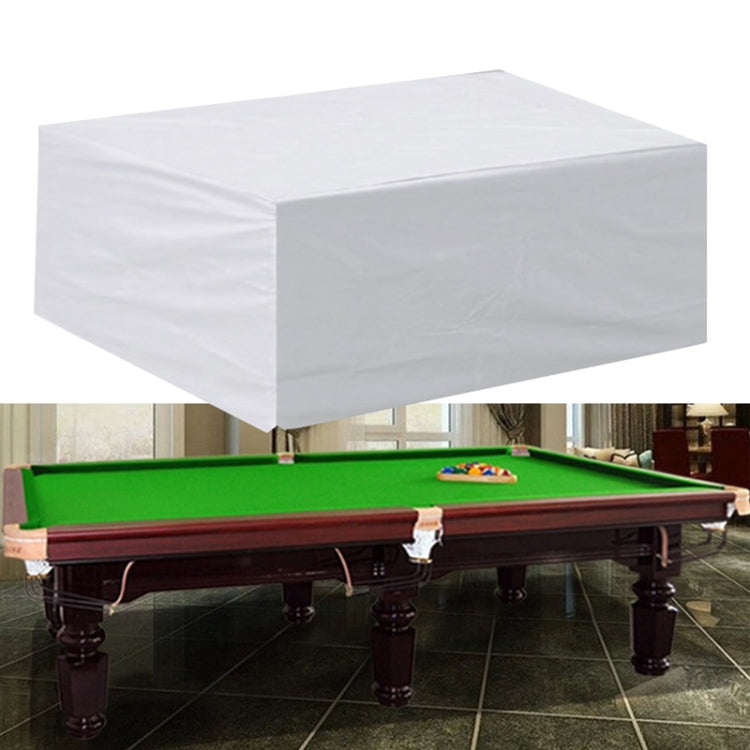 Billiard Table Dust Cover Billiard Protective Cover Water-Repellent Furniture Cover, Size: 260x135x82cm(Silver)