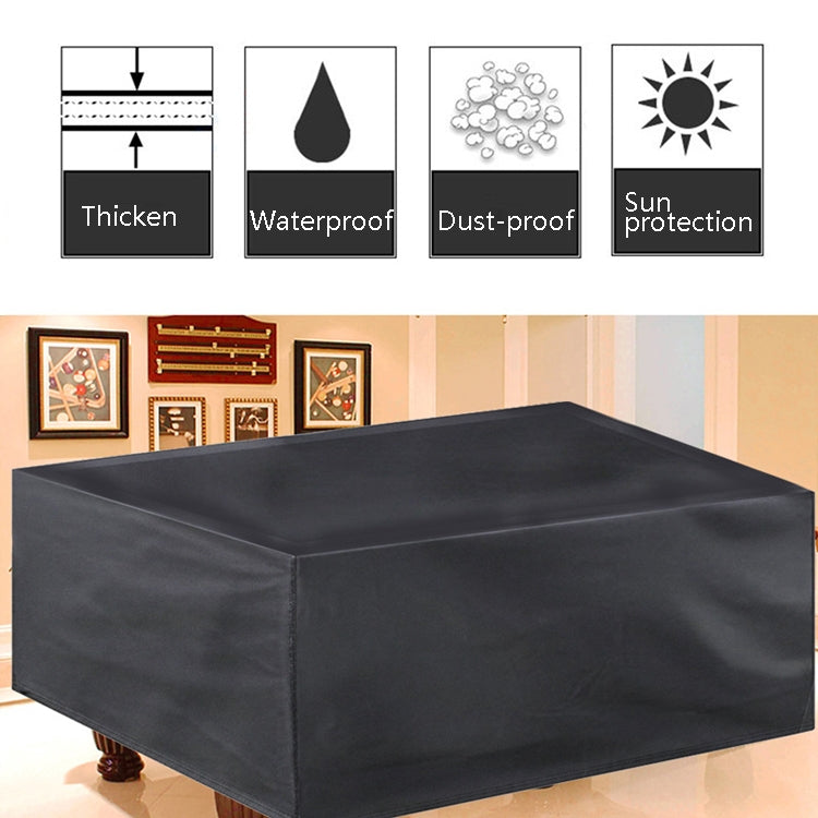 Billiard Table Dust Cover Billiard Protective Cover Water-Repellent Furniture Cover, Size: 260x135x82cm(Silver)