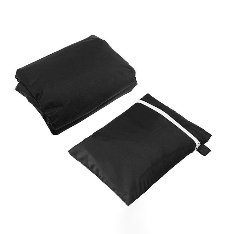 Outdoor Bench Dust Cover Furniture Cover, Size: 2 Seats 134x66x89cm(210D Outer Black Inner Silver)