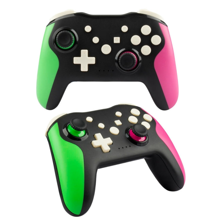 NS009 6-Axis Vibration Burst Wireless Bluetooth Gamepad For Switch Pro(Black Blue Red)
