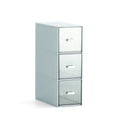 Desktop Drawer Storage Box Cosmetics Office Student Stationery Pen Dormitory Three Grid Desk Rack(Glacier Blue)