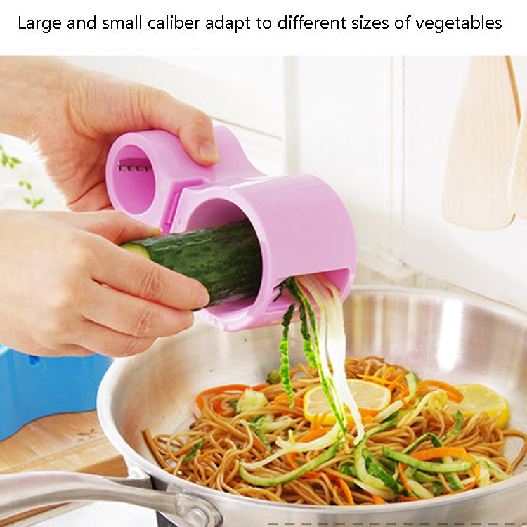 2 PCS Multifunctional Spiral Double-Headed Grater With Sharpener Kitchen Gadgets(Blue)