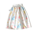 Baby Water-Proof And Leak-Proof Cloth Diapers Children Washable Cotton Cloth Bed-Wetting Skirt Pants, Colour: L(Red Cat and Blue Cat)