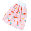 Baby Water-Proof And Leak-Proof Cloth Diapers Children Washable Cotton Cloth Bed-Wetting Skirt Pants, Colour: L(Carrot)