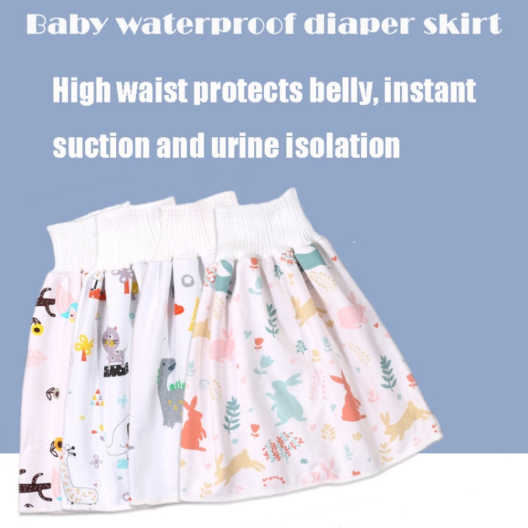 Baby Water-Proof And Leak-Proof Cloth Diapers Children Washable Cotton Cloth Bed-Wetting Skirt Pants, Colour: L(Carrot)