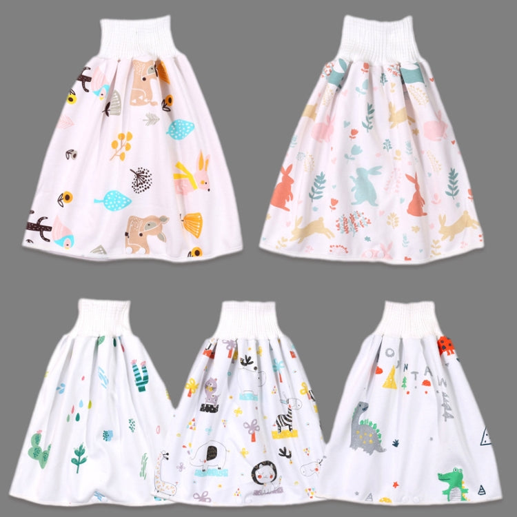 Baby Water-Proof And Leak-Proof Cloth Diapers Children Washable Cotton Cloth Bed-Wetting Skirt Pants, Colour: L(Carrot)