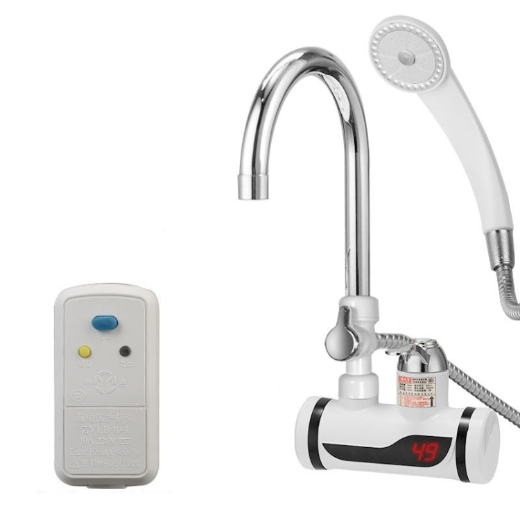 Kitchen Instant Electric Hot Water Faucet Hot & Cold Water Heater CN Plug Specification: With Shower Side Water Inlet