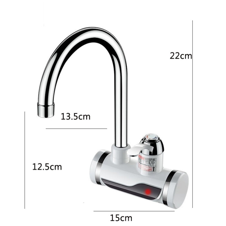 Kitchen Instant Electric Hot Water Faucet Hot & Cold Water Heater CN Plug Specification: With Shower Side Water Inlet