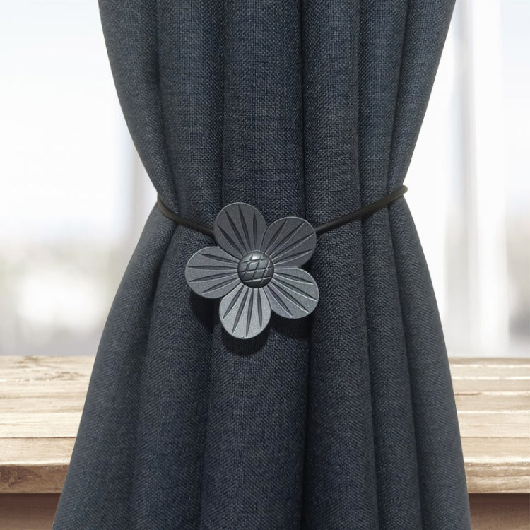 F025 Punch-Free Magnet Curtain Strap Curtain Buckle(Gray)
