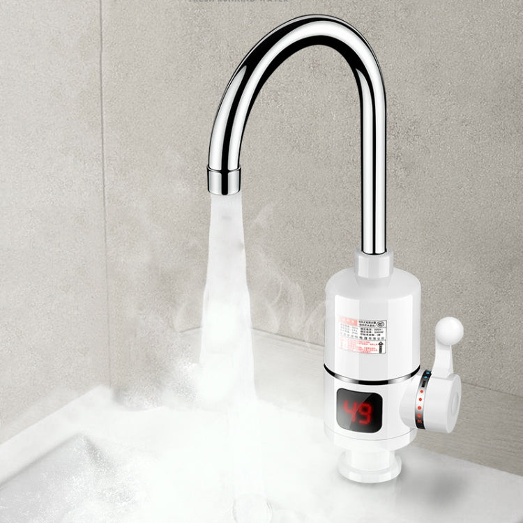 Digital Display Electric Heating Faucet Instant Hot Water Heater CN Plug Digital Elbow With Leakage Protection