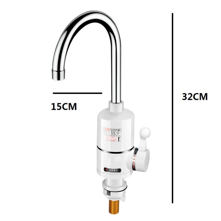 Digital Display Electric Heating Faucet Instant Hot Water Heater CN Plug Lamp Display Elbow