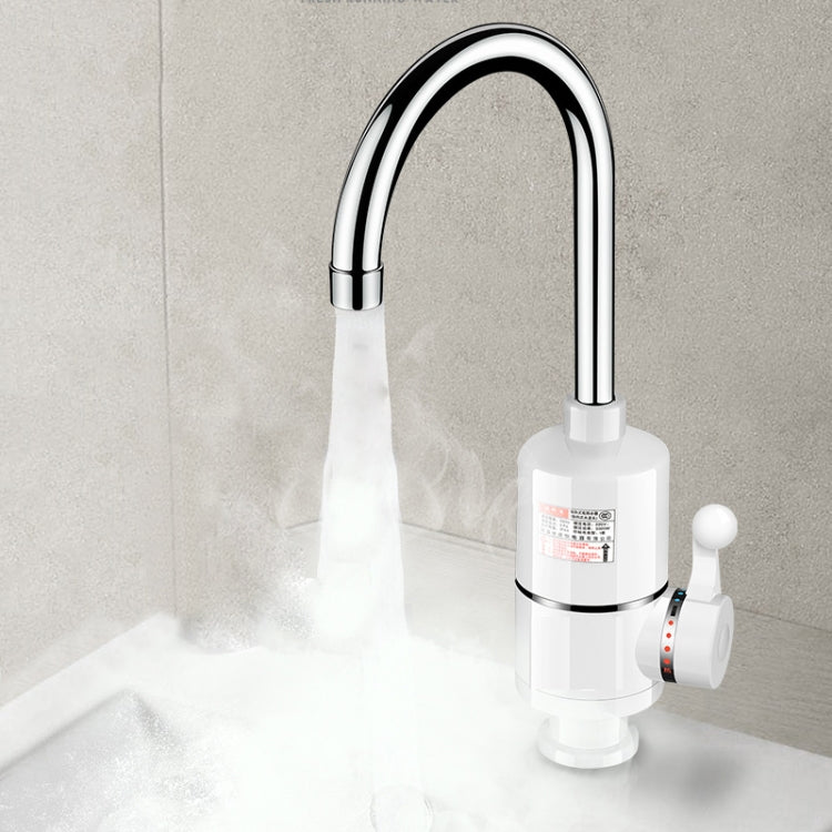 Digital Display Electric Heating Faucet Instant Hot Water Heater CN Plug Lamp Display Elbow