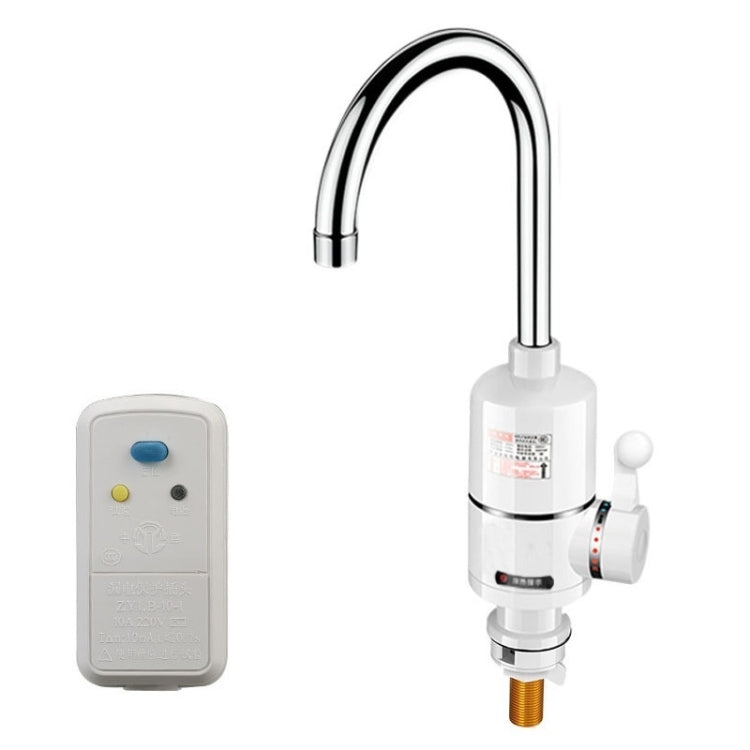 Digital Display Electric Heating Faucet Instant Hot Water Heater CN Plug Lamp Display Elbow With Leakage Protection