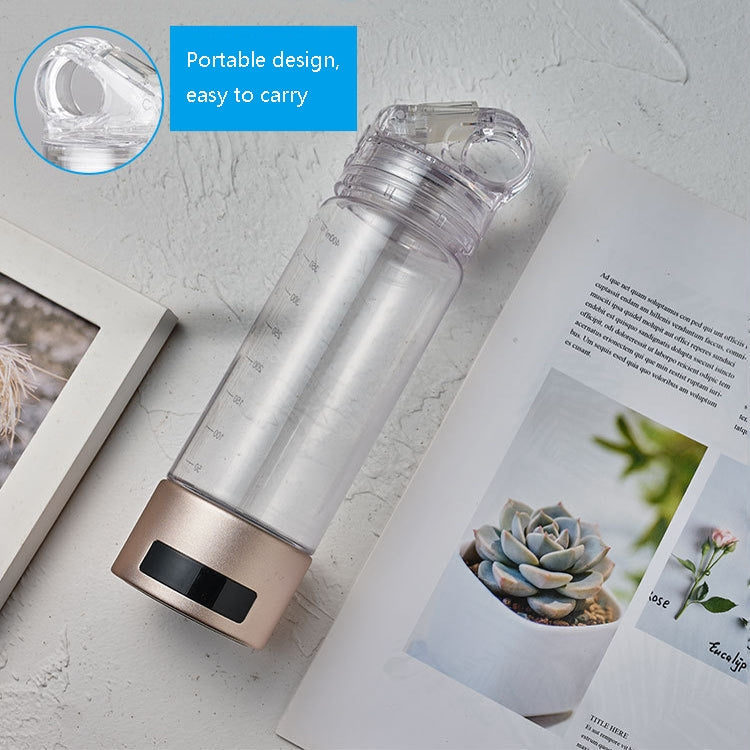 Hydrogen-Rich Water Cup Hydrogen Absorption Glass Cup with LED Light(English Version)