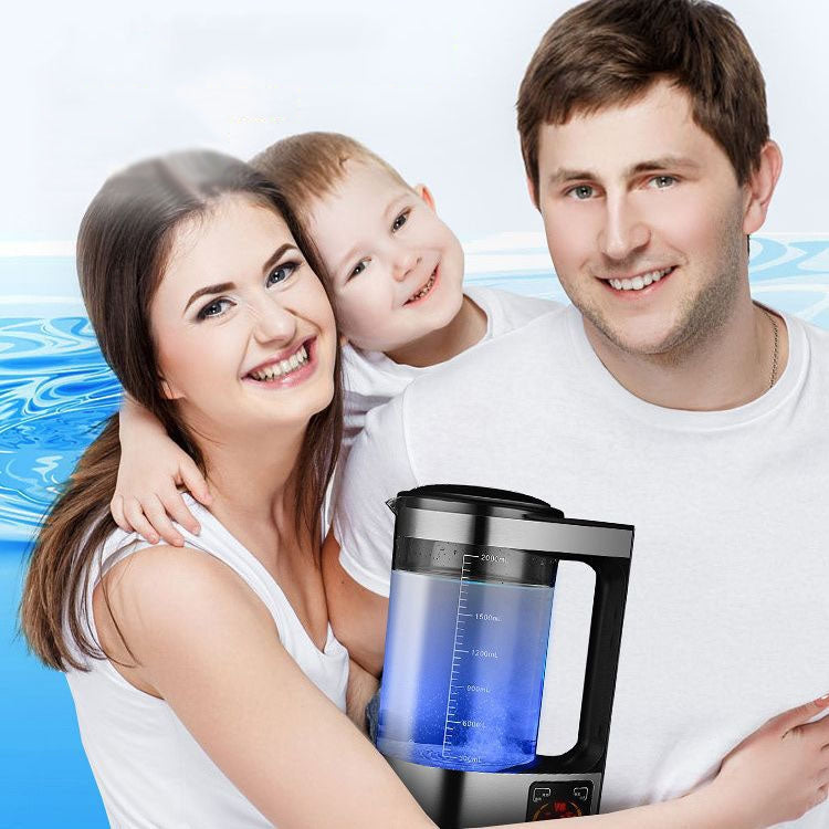 2L Heating Constant Temperature Hydrogen-Rich Water Machine Micro-electrolysis Water Kettle, EU Plug