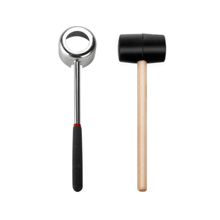 2 in 1 304 Stainless Steel Coconut Opener Tool Coconut Shell Shaving Tool Set