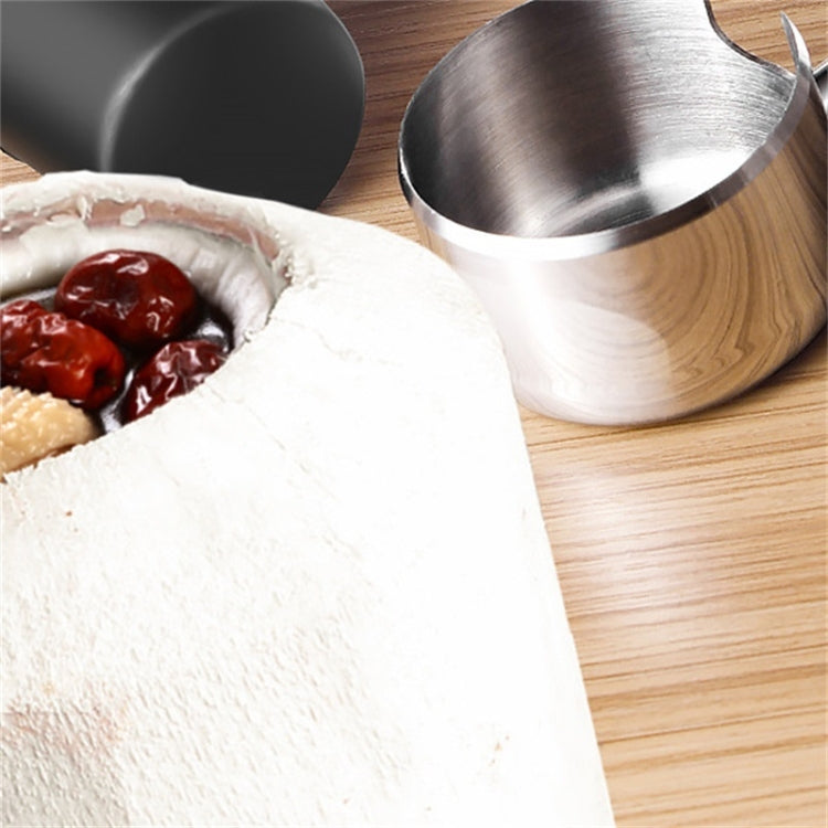 2 in 1 304 Stainless Steel Coconut Opener Tool Coconut Shell Shaving Tool Set