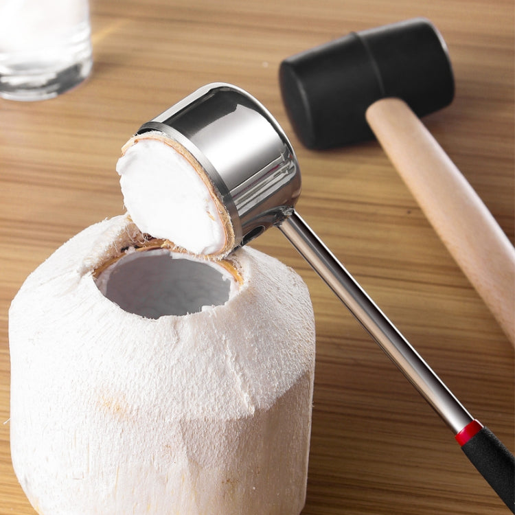 2 in 1 304 Stainless Steel Coconut Opener Tool Coconut Shell Shaving Tool Set