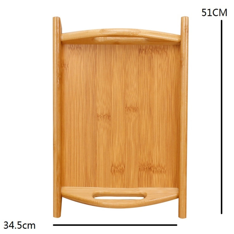 Bamboo Binaural Tea Set Tray Bread Display Tray, Size: 51x34.5cm