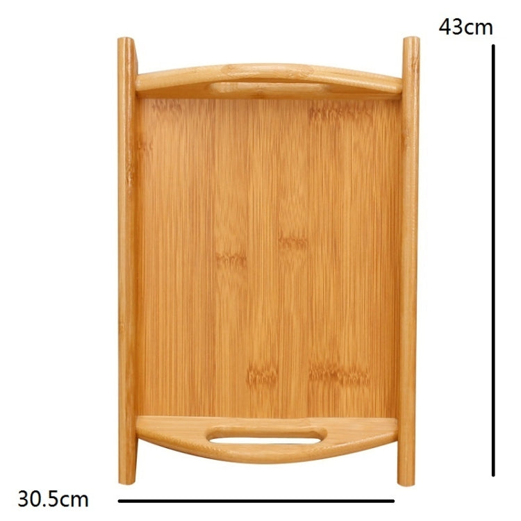 Bamboo Binaural Tea Set Tray Bread Display Tray, Size: 43x30.5cm
