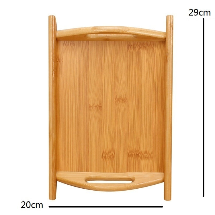 Bamboo Binaural Tea Set Tray Bread Display Tray, Size: 29x20cm