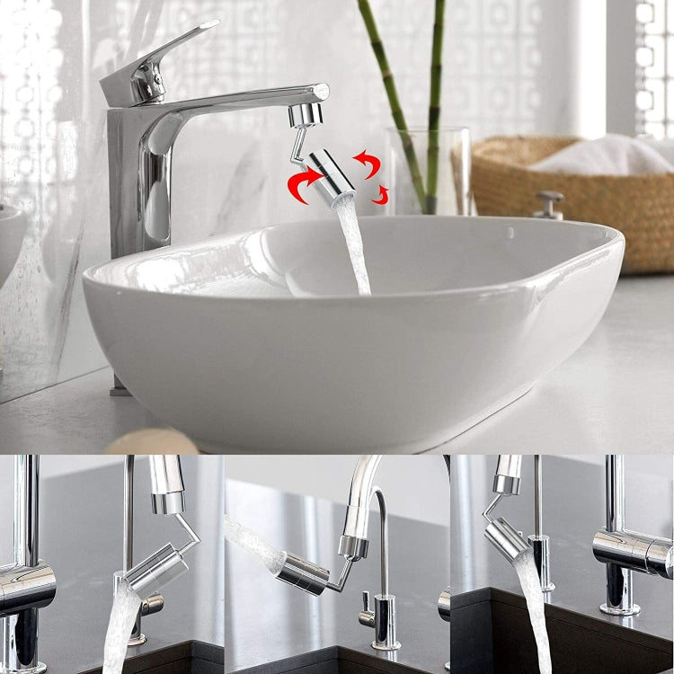 720-Degree Universal Rotating Faucet Anti-Splash Spout Filter Dual-Function Faucet, Specification: Two Sections