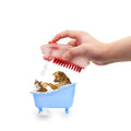 2 In 1 Function Shower Gel Dog Massage Bath Brush Silicone Pet Bath Brush, Random Color Delivery