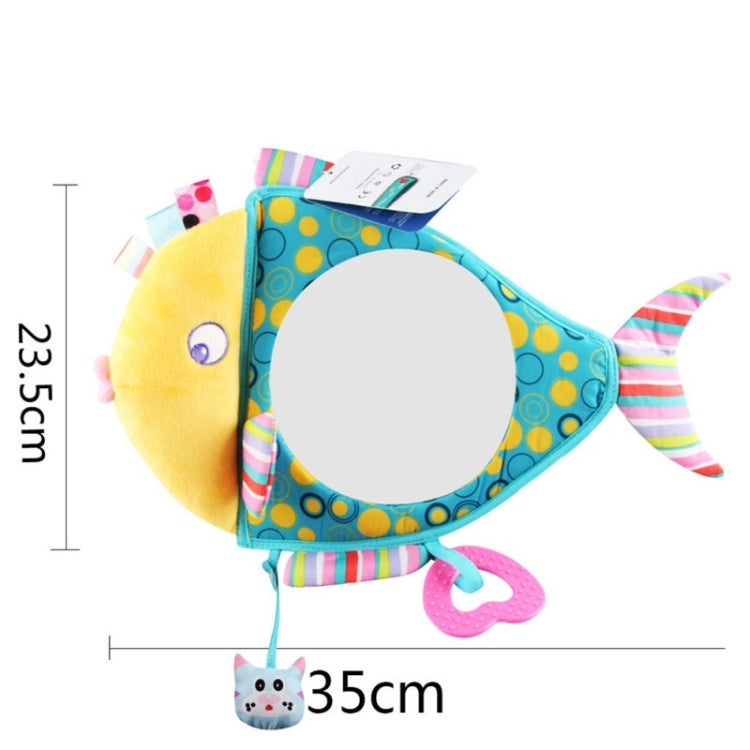 Baby Car Seat Reverse Car Rearview Mirror Pendant Plush Toy, Color:Fish Mirror