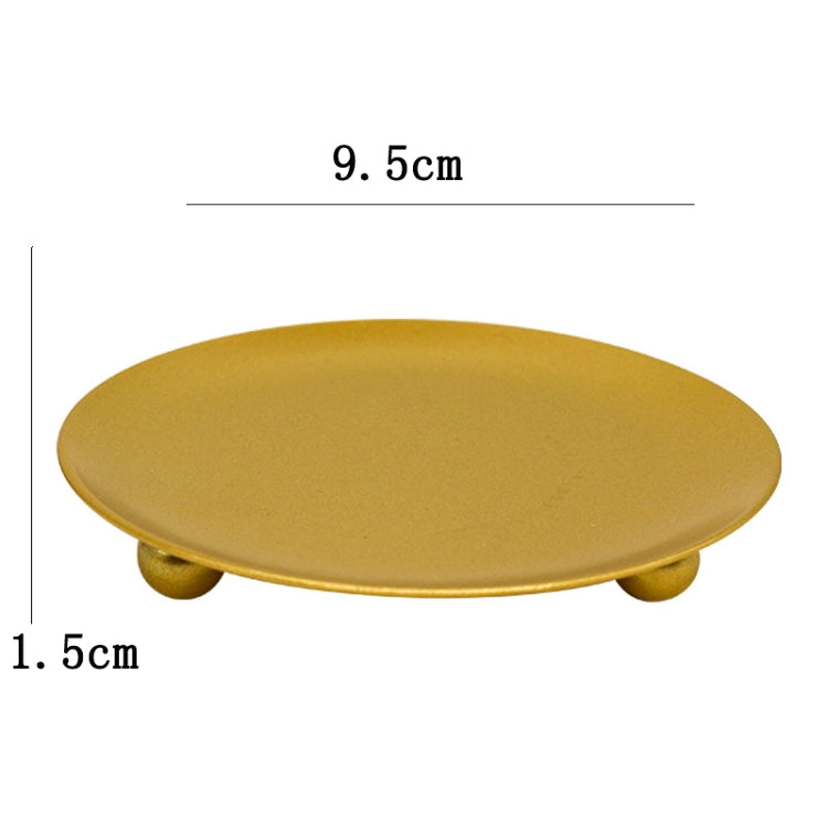 European Romantic Iron Geometric Candle Holder Table Decoration, Size: Large(Golden)