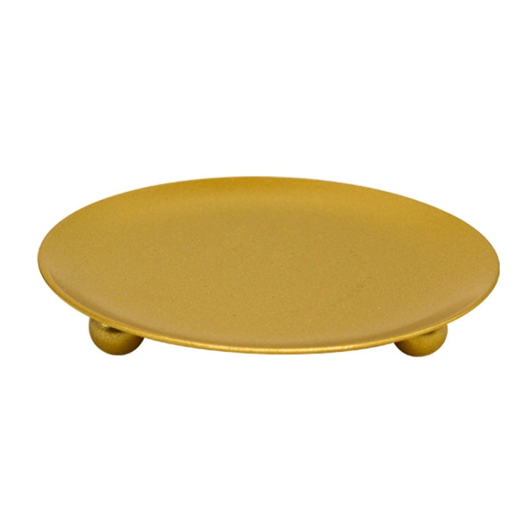 European Romantic Iron Geometric Candle Holder Table Decoration, Size: Small(Golden)