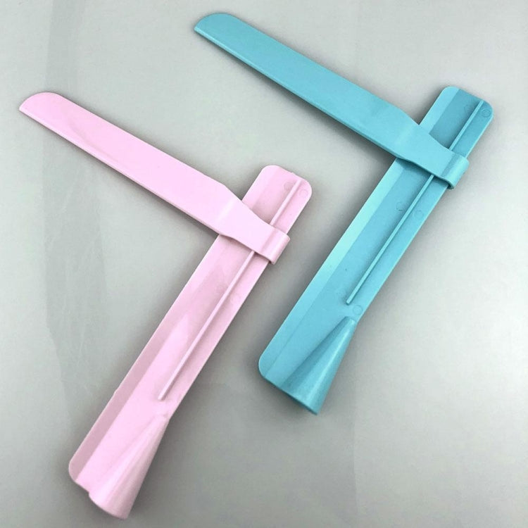 Adjustable DIY Cake Scraper Smoother Fondant Spatulas Cake Edge Smoother Cream(Blue)